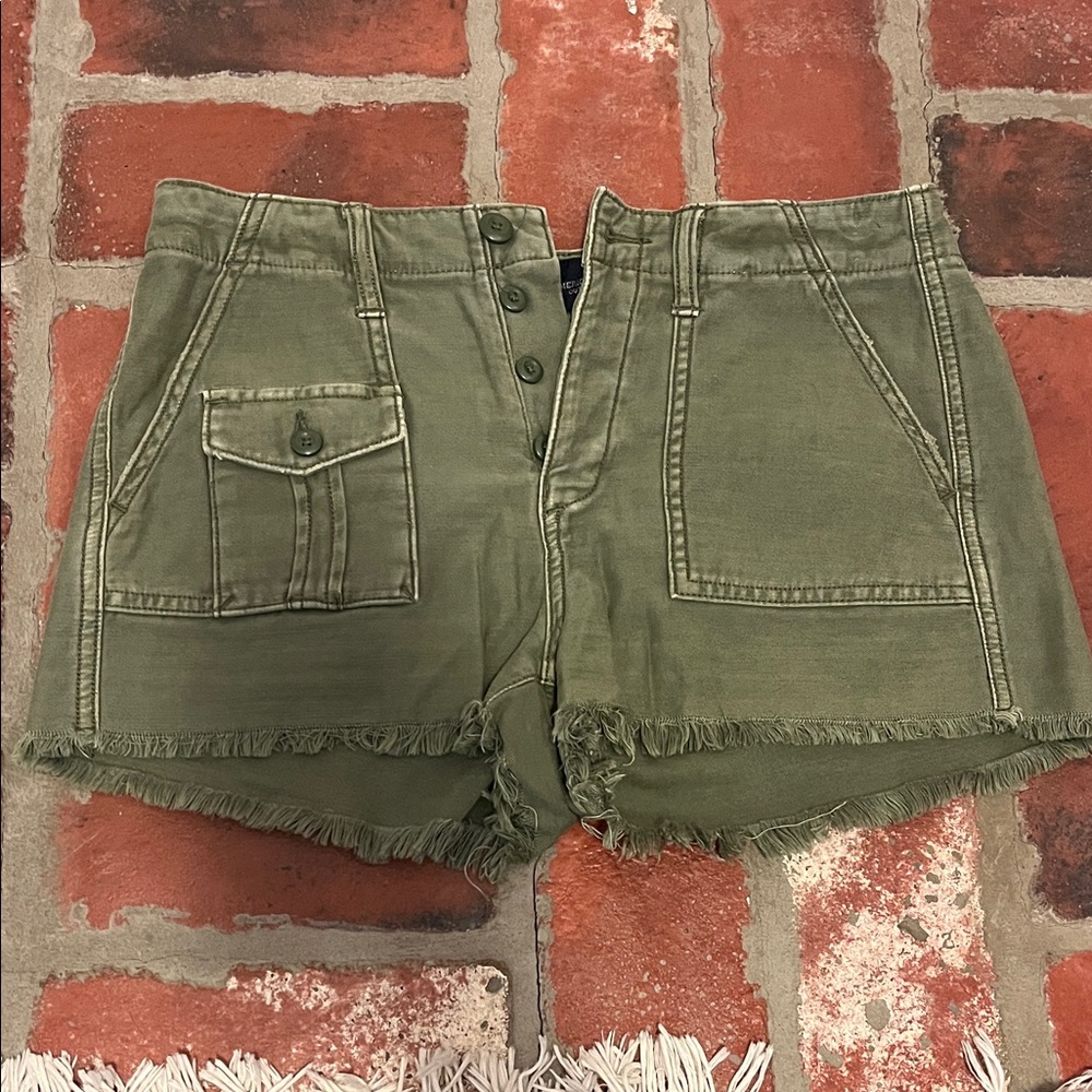 American Eagle Outfitters Olive Jean Shorts